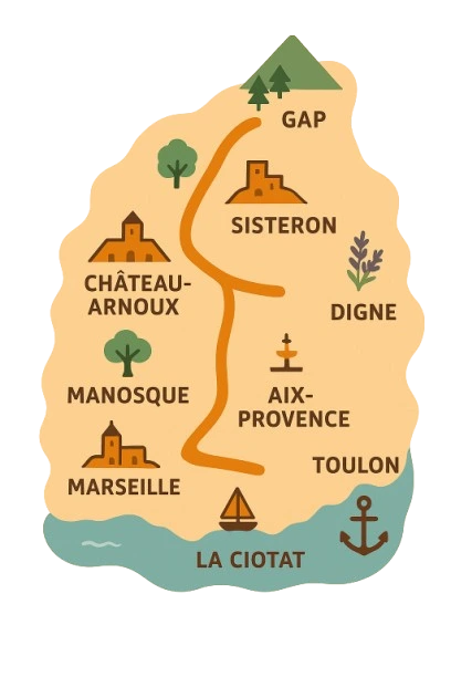 Zone d'intervention de l'AutoRoute Du Web