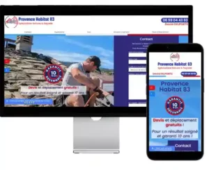 Projet site vitrine - Provence Habitat 83